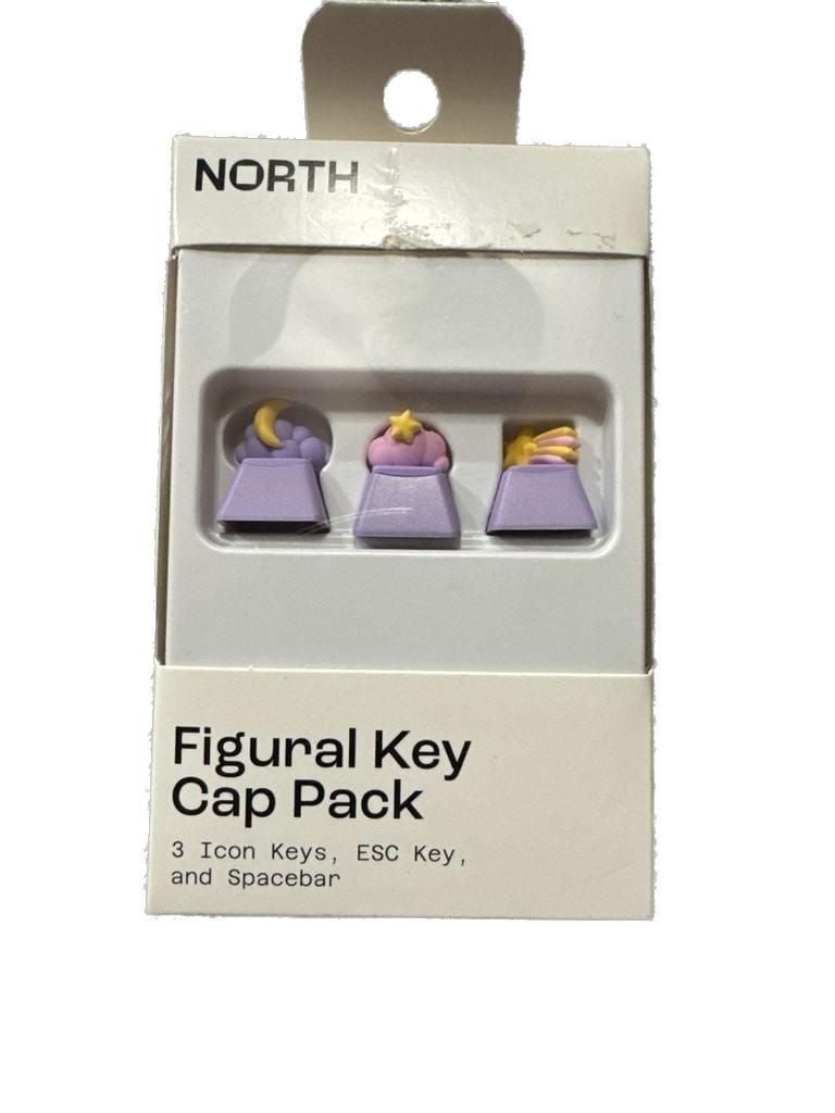 North Figural Key Cap Pack - Celestial Stars and Moon A1