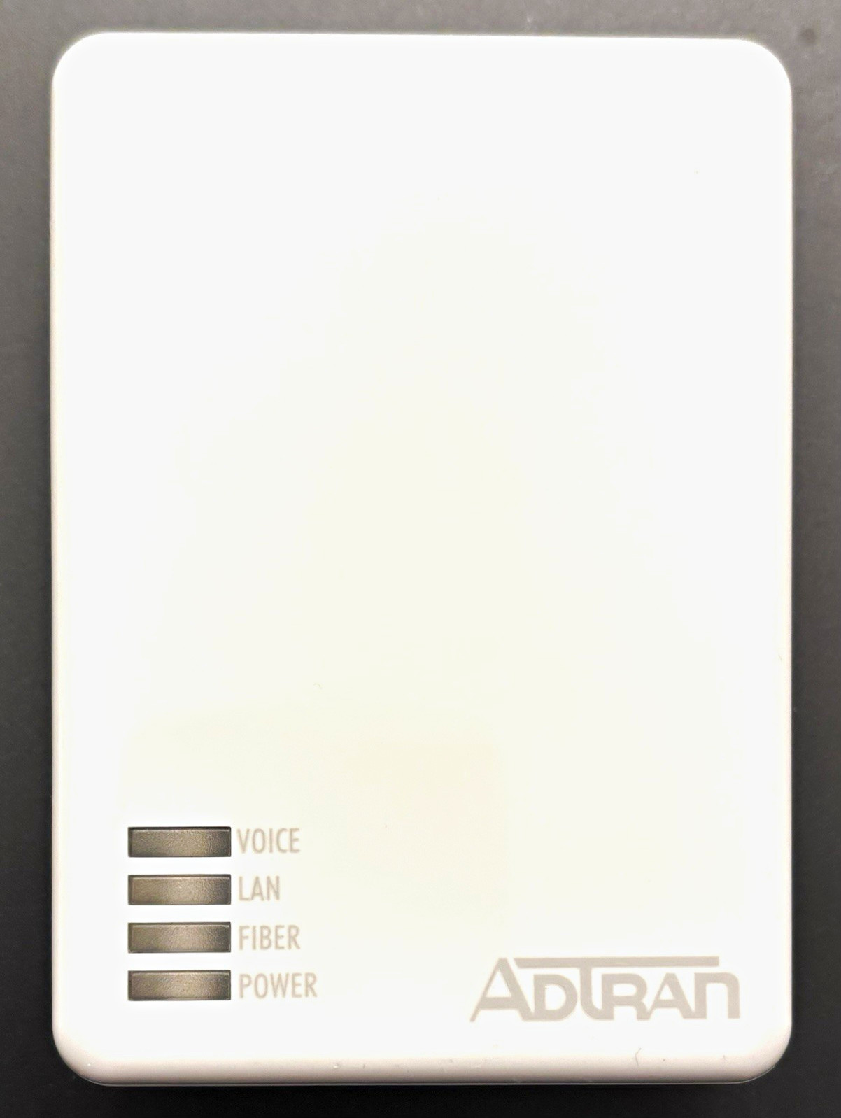 ADTRAN 411 White Fiber Modem Voice 1-Port Ethernet RJ-11 MPN 1287787F1