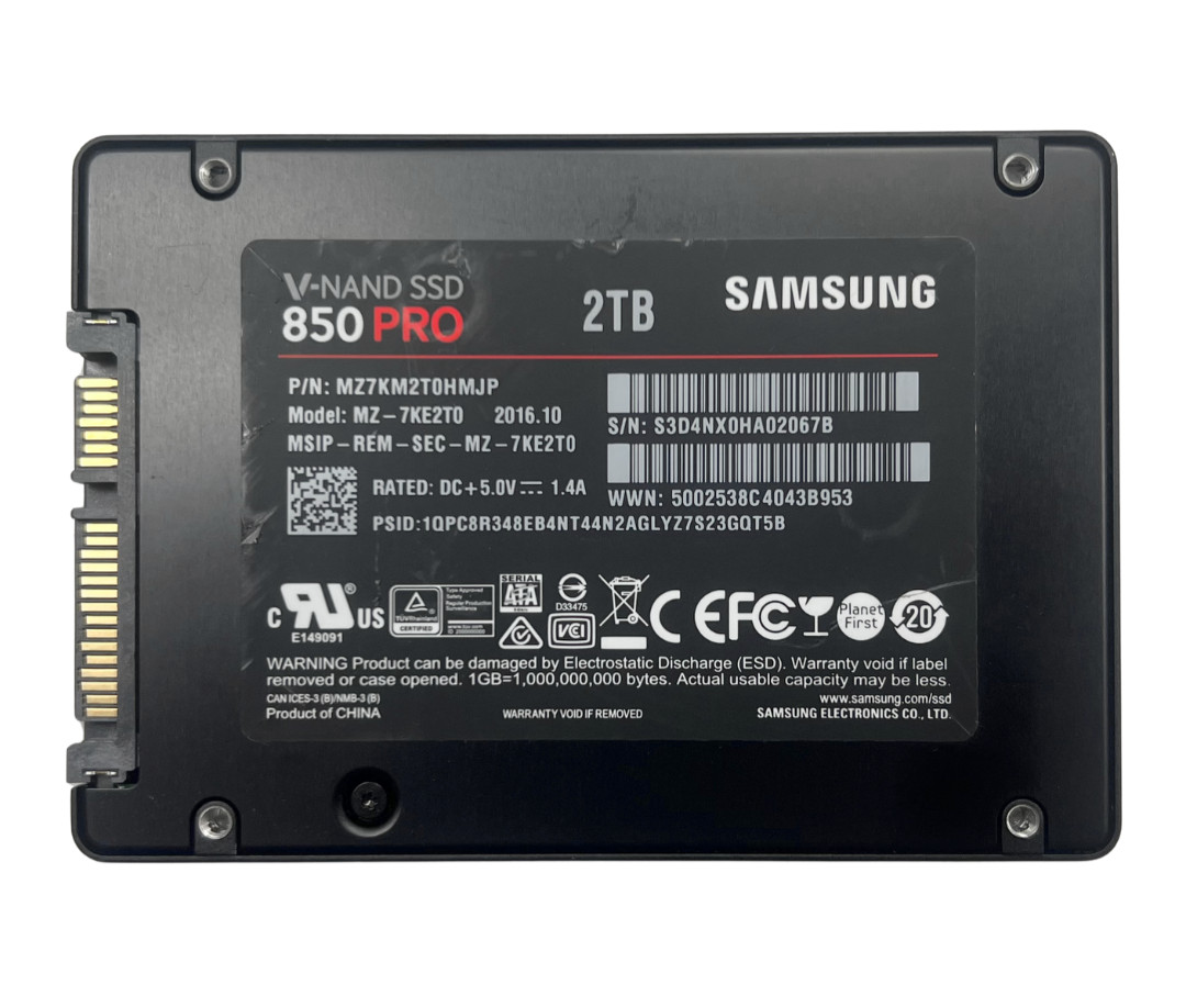 Samsung 850 Pro 2TB SSD MZ-7KE2T0 V-NAND SATA III 6Gb/s 2.5" 91-94% HEALTH