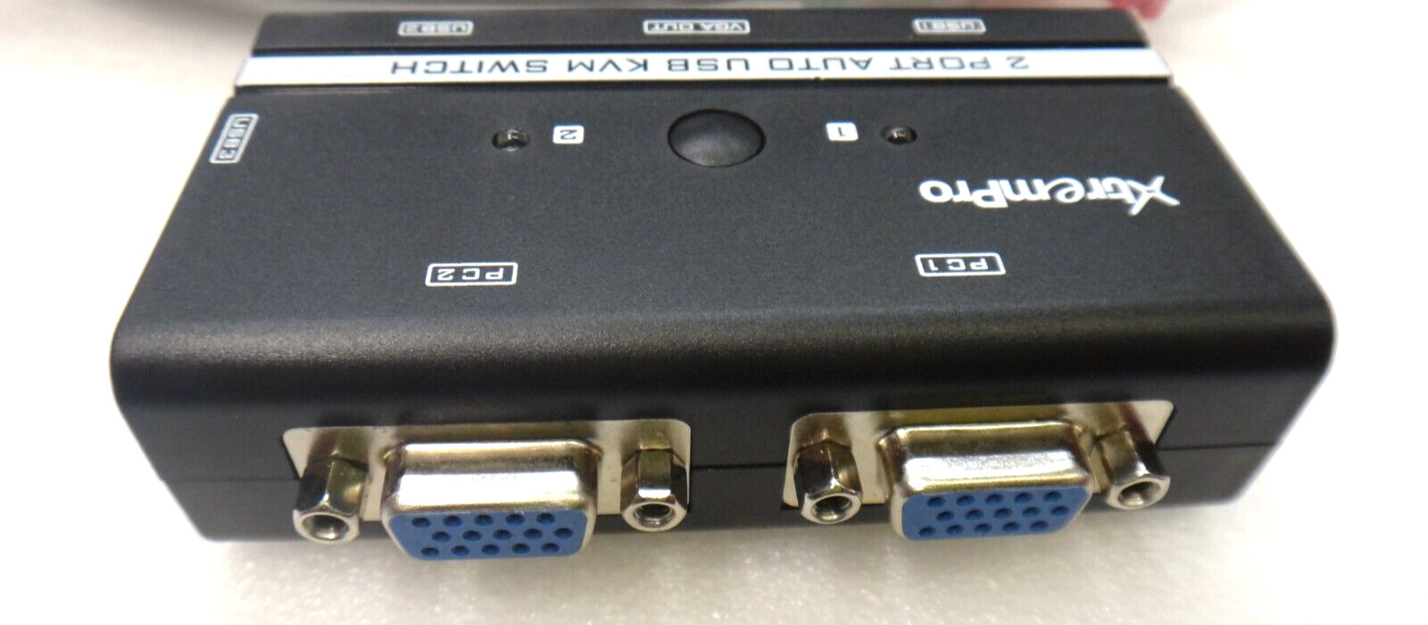 LOT OF 5 Genuine XtremPro 2 Port Auto KVM USB + Audio Switch with 2PC KVM Cable