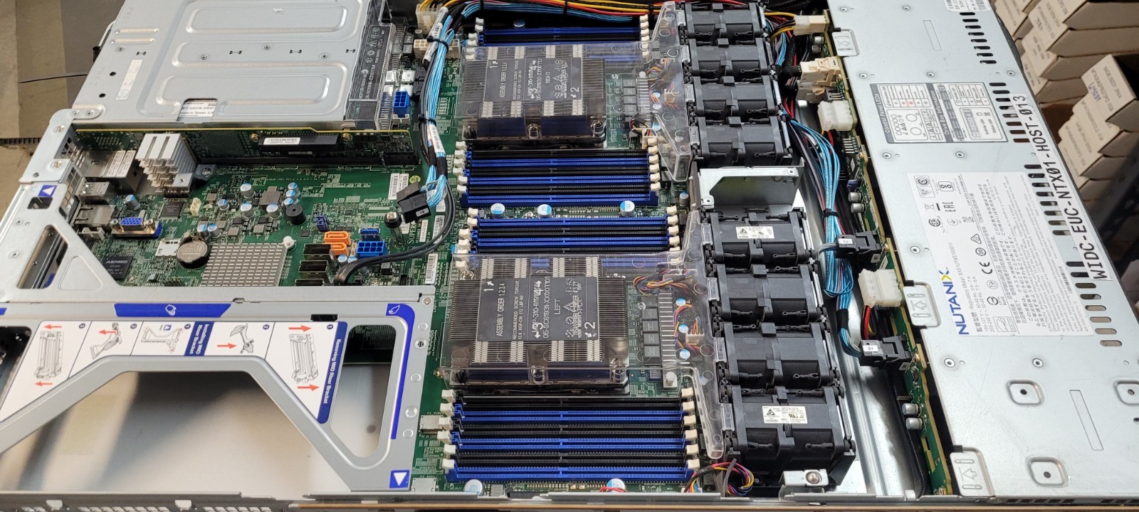 Nutanix NXS1U1NS10G610 NX-3170-G7 no cpu, no ram. w/ heatsinks w/pwr sup