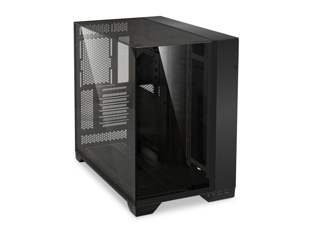 LIAN LI O11 Vision Black  Aluminum/Steel/Tempered Glass ATX Mid Tower PC Case
