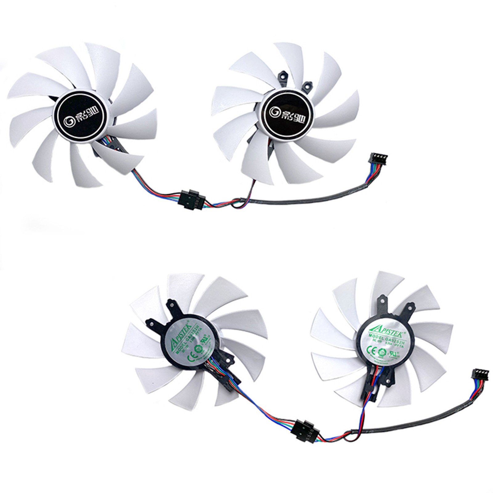Graphics Card Cooling Fans for GALAX RTX 2070/2080/2080 SUPER EX White V2 ~@