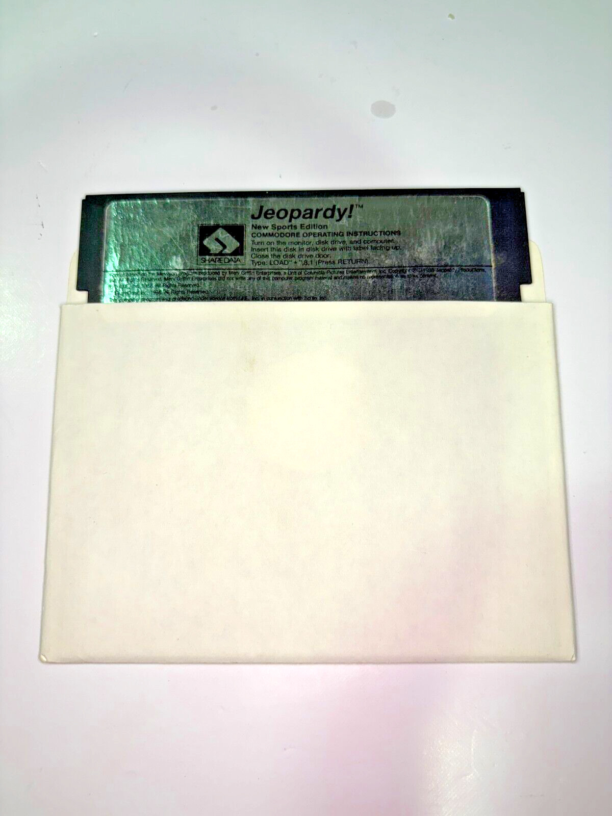 Jeopardy New Sports Edition for Commodore 64 - 1988 Vintage - C64 Diskette