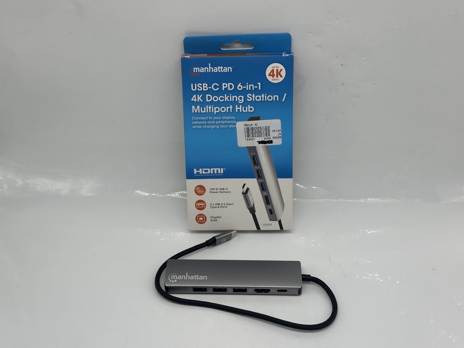 Manhattan USB-C PD 6-in-1 4K Docking Station