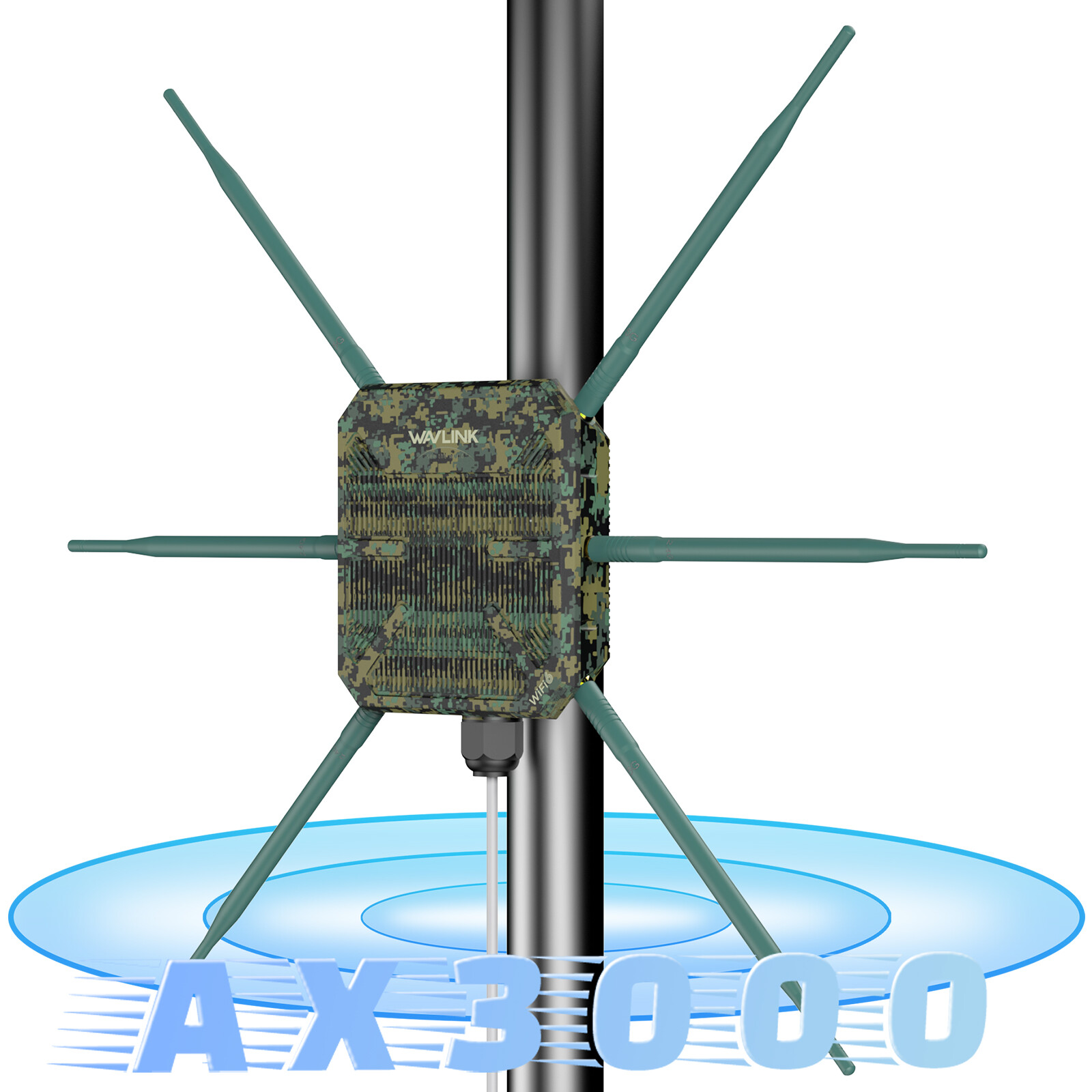 WAVLINK AX3000 Outdoor WiFi 6 Extender Long Range Outdoor WiFi Signal Booster AP