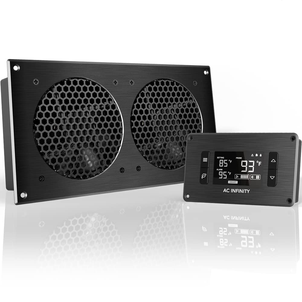 AC Infinity T7, Quiet Cooling Fan System 12 with Thermostat Control, for Home