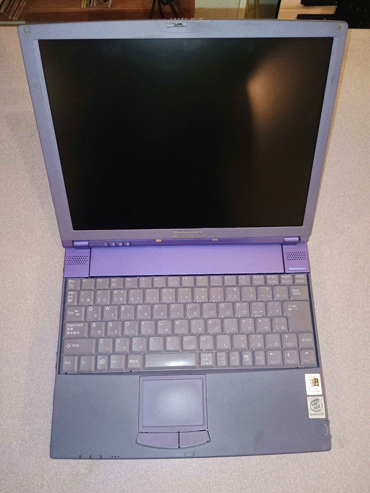 SONY VAIO PCG-Z505N RARE VINTAGE WIN95 98 DOS LAPTOP JAPANESE MODEL UNTESTED