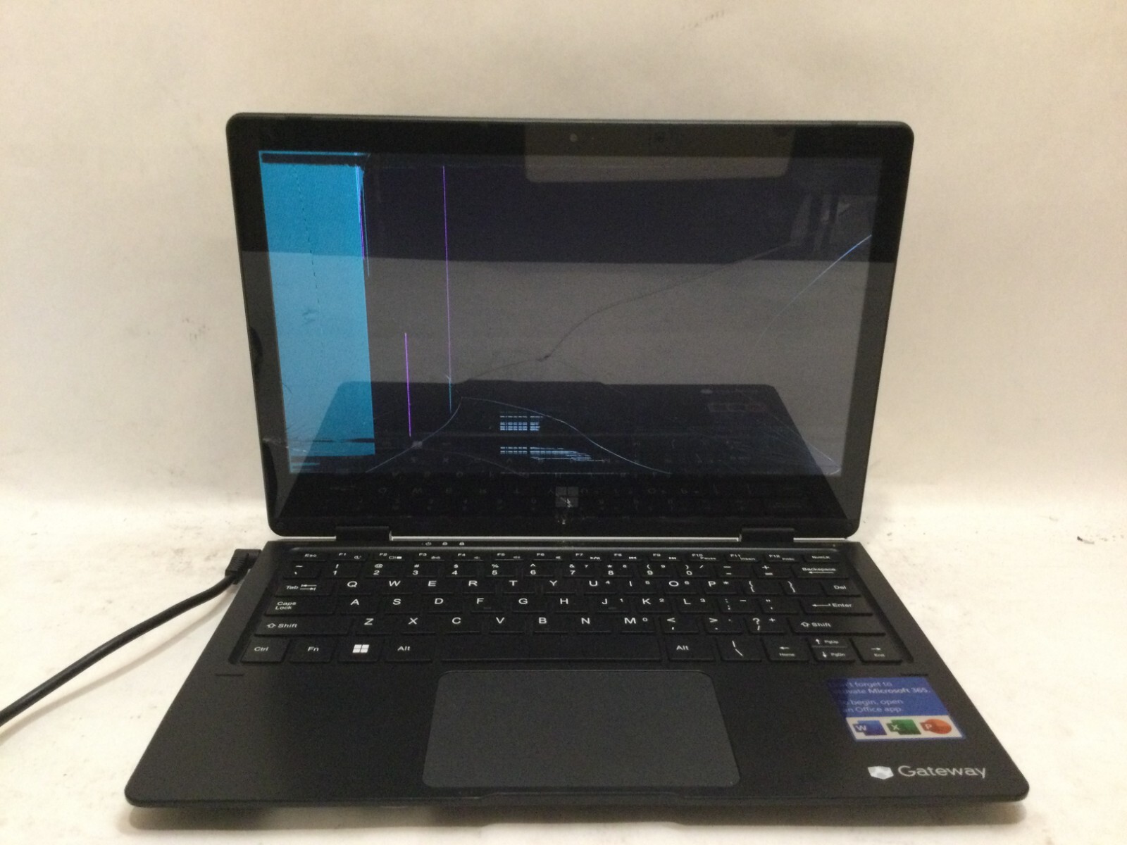 Gateway GWTC116-2BK 11.6" / Intel Celeron N4020 @ 1.10GHz / (CRACKED) MR