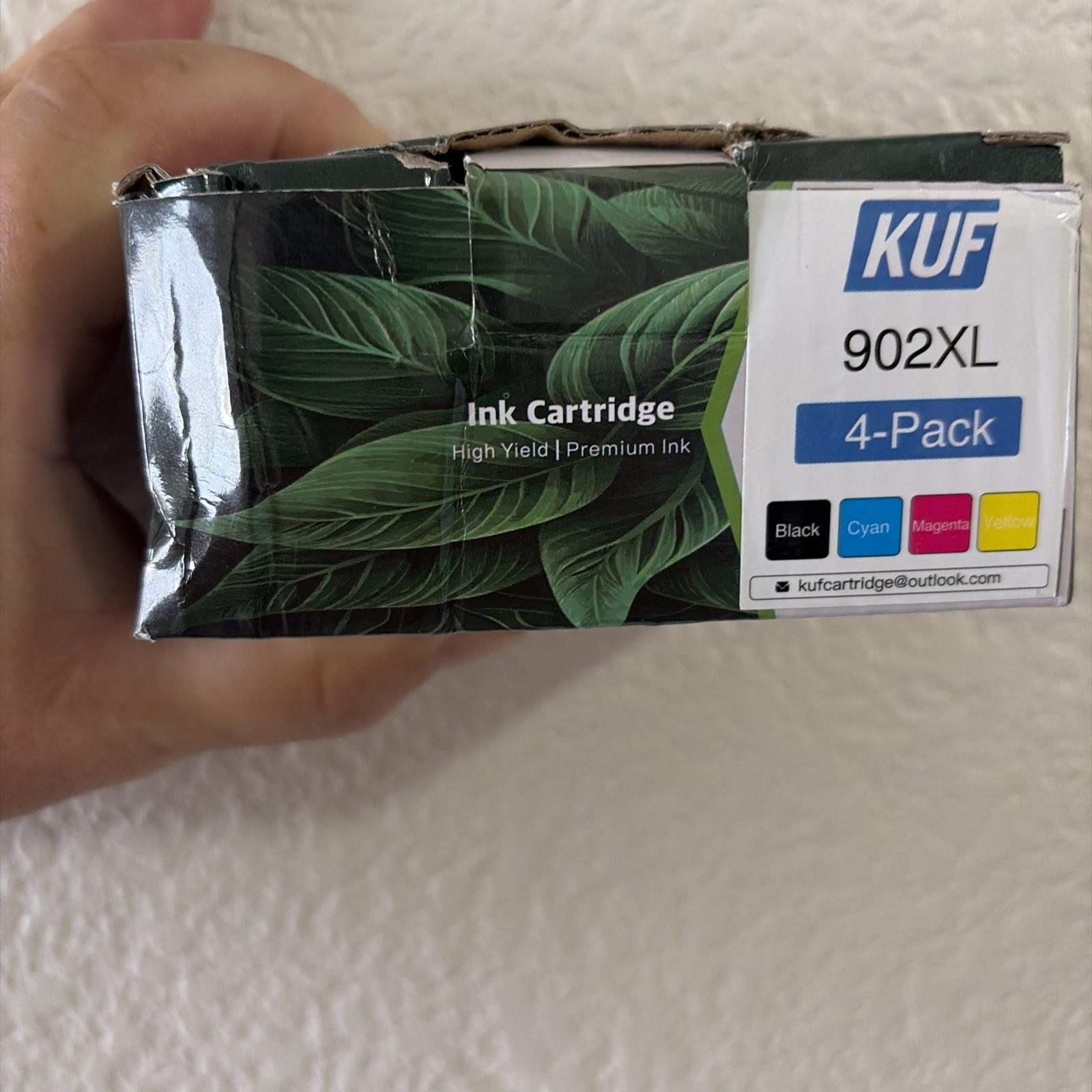 KUF 902XL Compatible Ink Cartridge 4-Pack Black Cyan Magenta Yellow