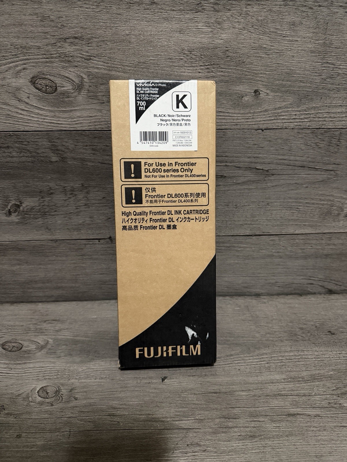 Genuine Fujifilm Black Ink Cartridge DL600 Exp 07/2024 700 ml C13T652110
