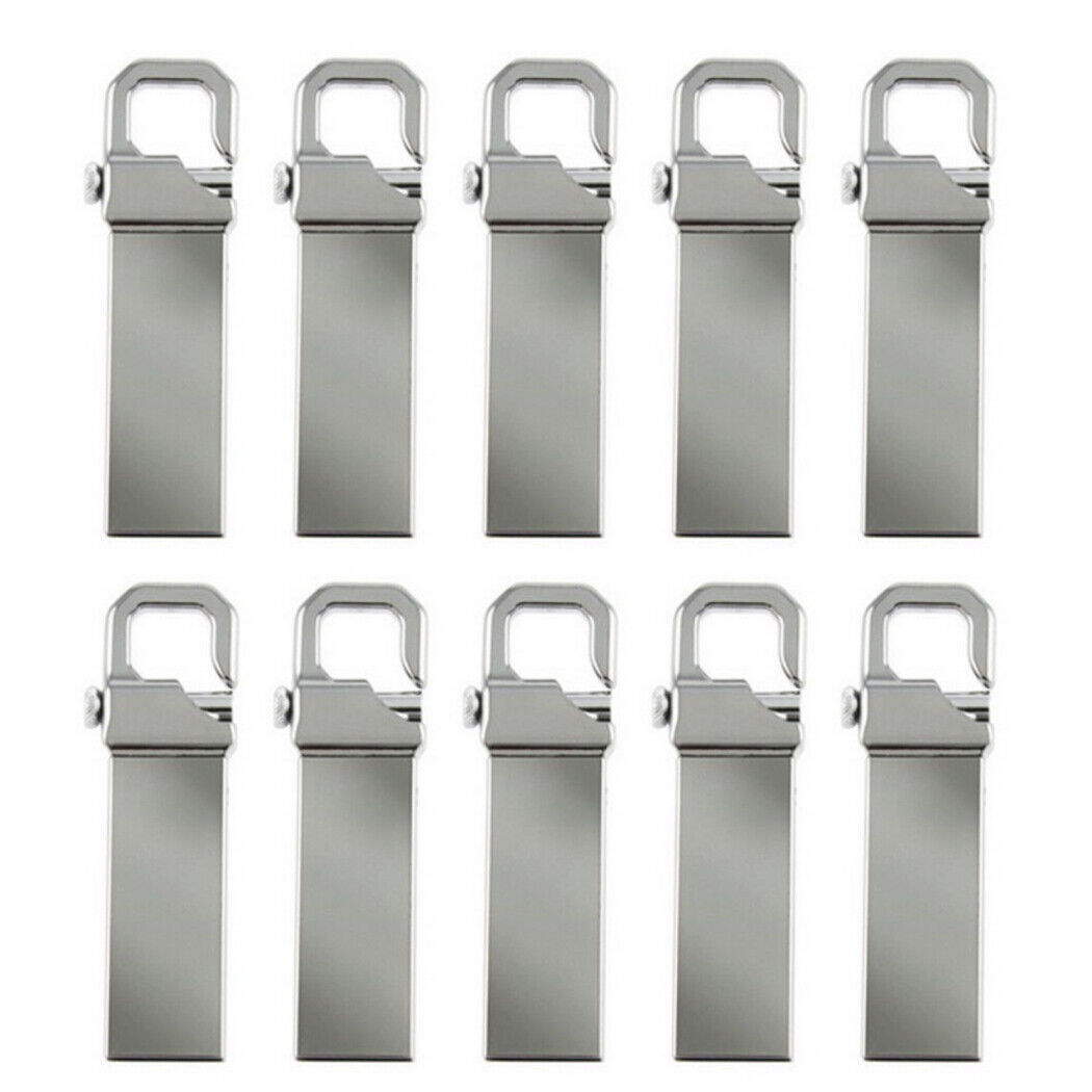 Lot 50PCS 1/2/4/8/16GB Metal USB Flash Drive Thumb Memory U Stick Custom Logo