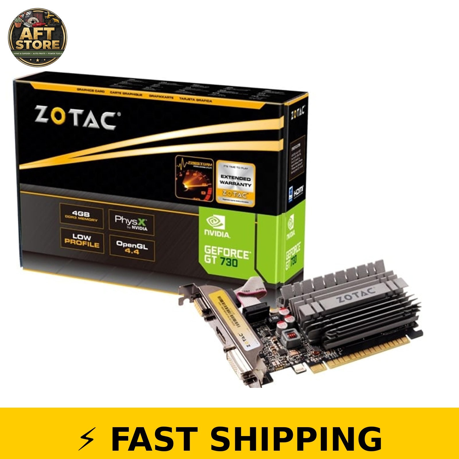 ZOTAC GeForce GT 730 4GB DDR3 PCI Express Graphics Card