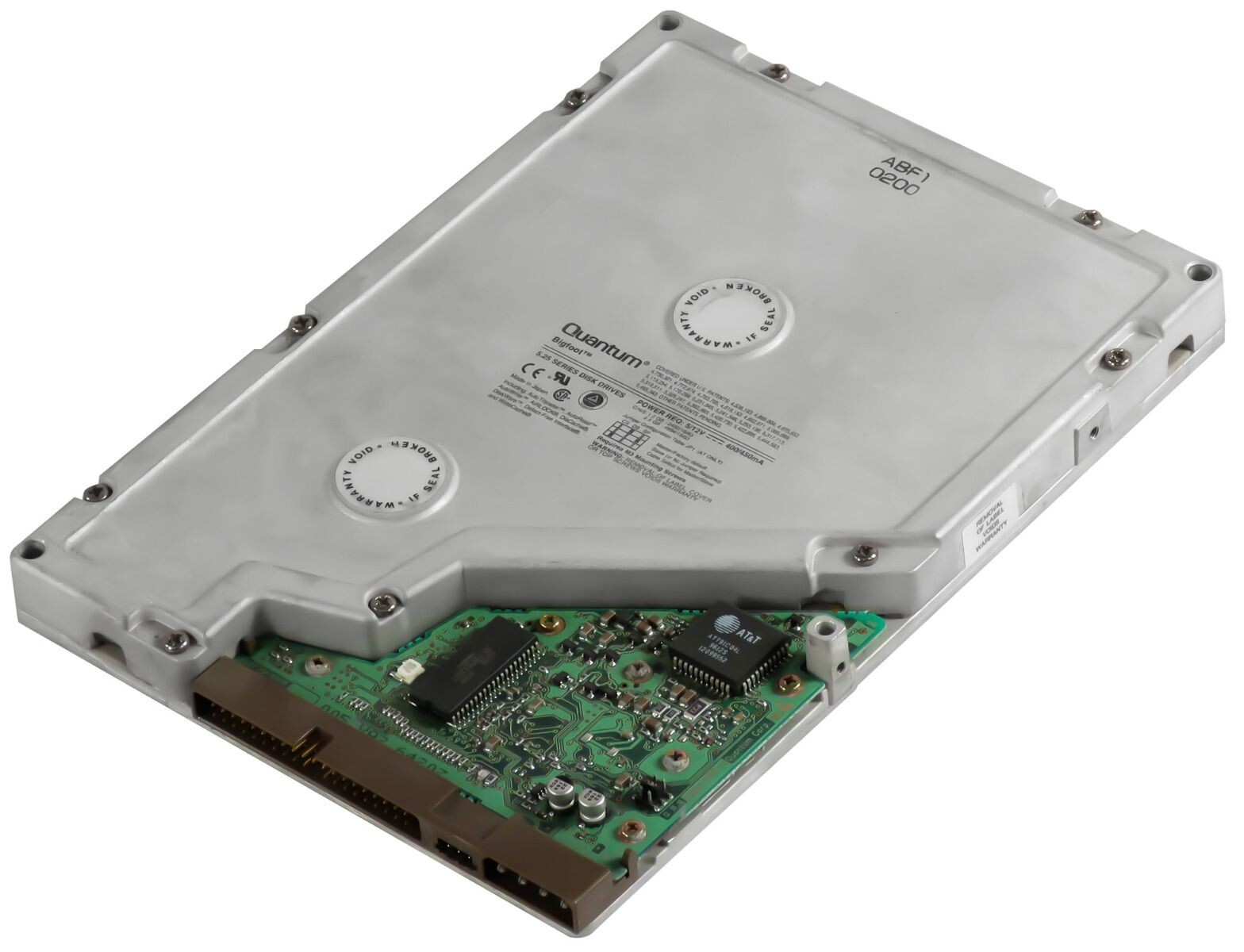 HARD DRIVE QUANTUM 1280AT BIGFOOT BF12A011 REV 03-C 1.2GB 3600RPM ATA 5.25"