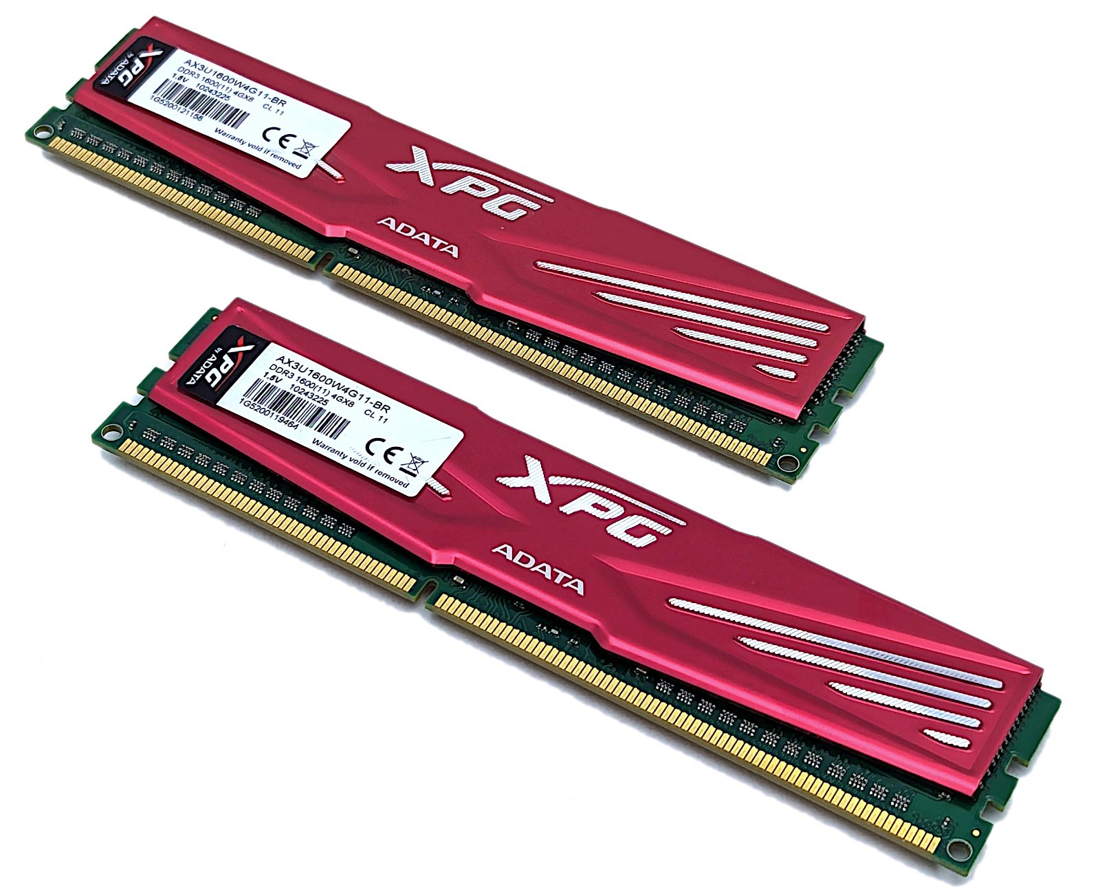 ADATA XPG 8GB Kit (2x4GB) PC3-12800 DDR3-1600 Memory RAM DIMM AX3U1600W4G11-BR