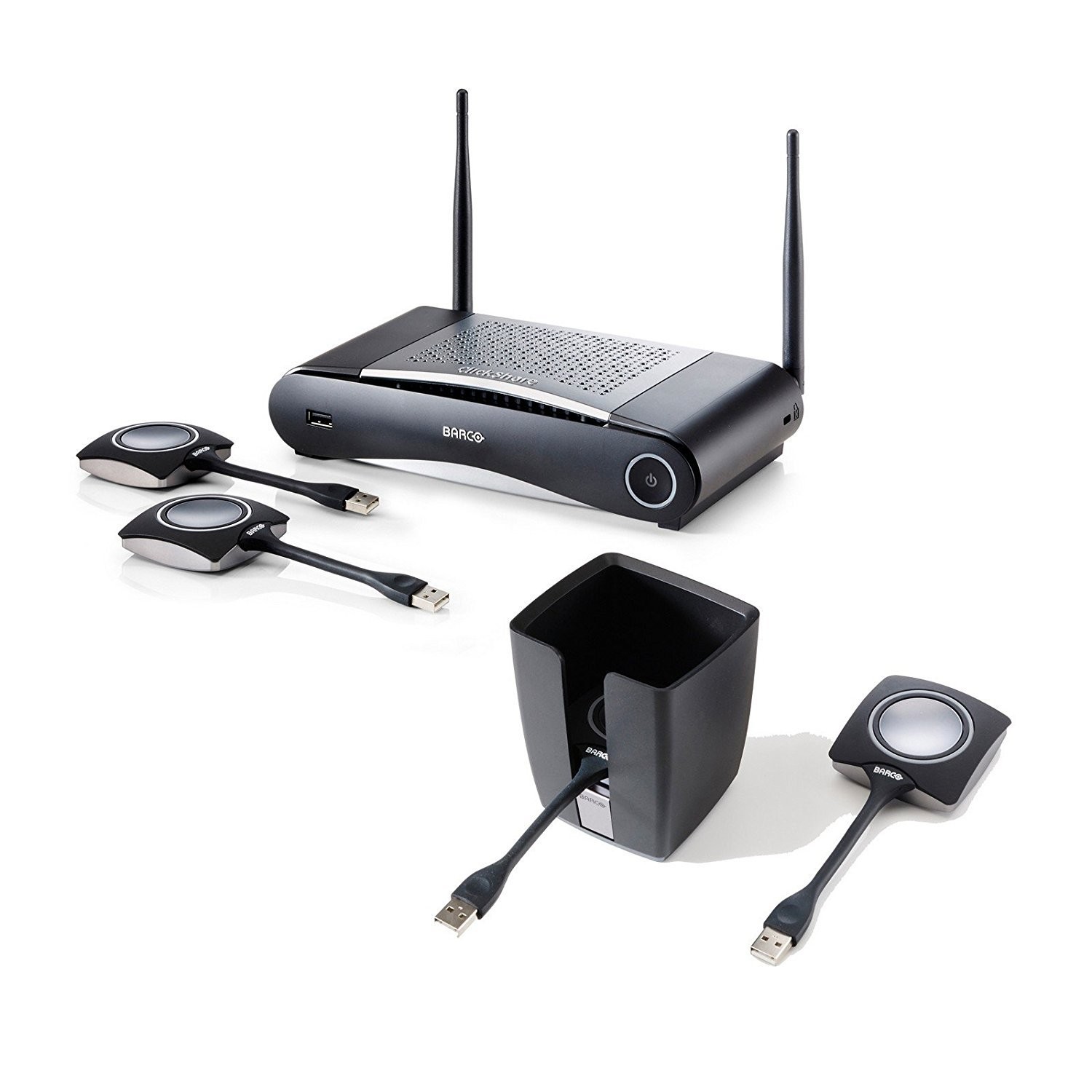Barco CSE-200 Bundle | Wireless Presentation System ClickShare Tray 2 Buttons