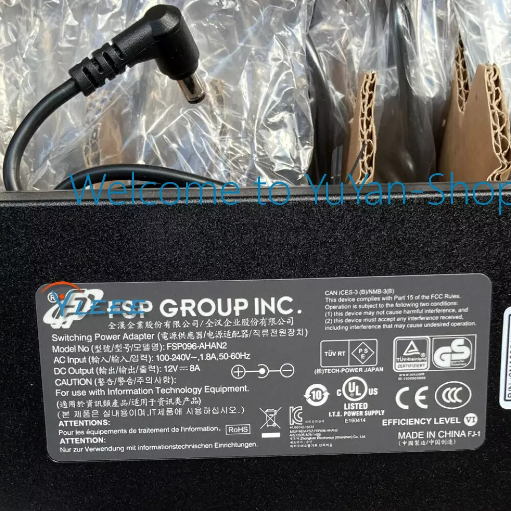 1PC Original FSP FSP096-AHAN2 12V 8A 96W AC/DC Adapter
