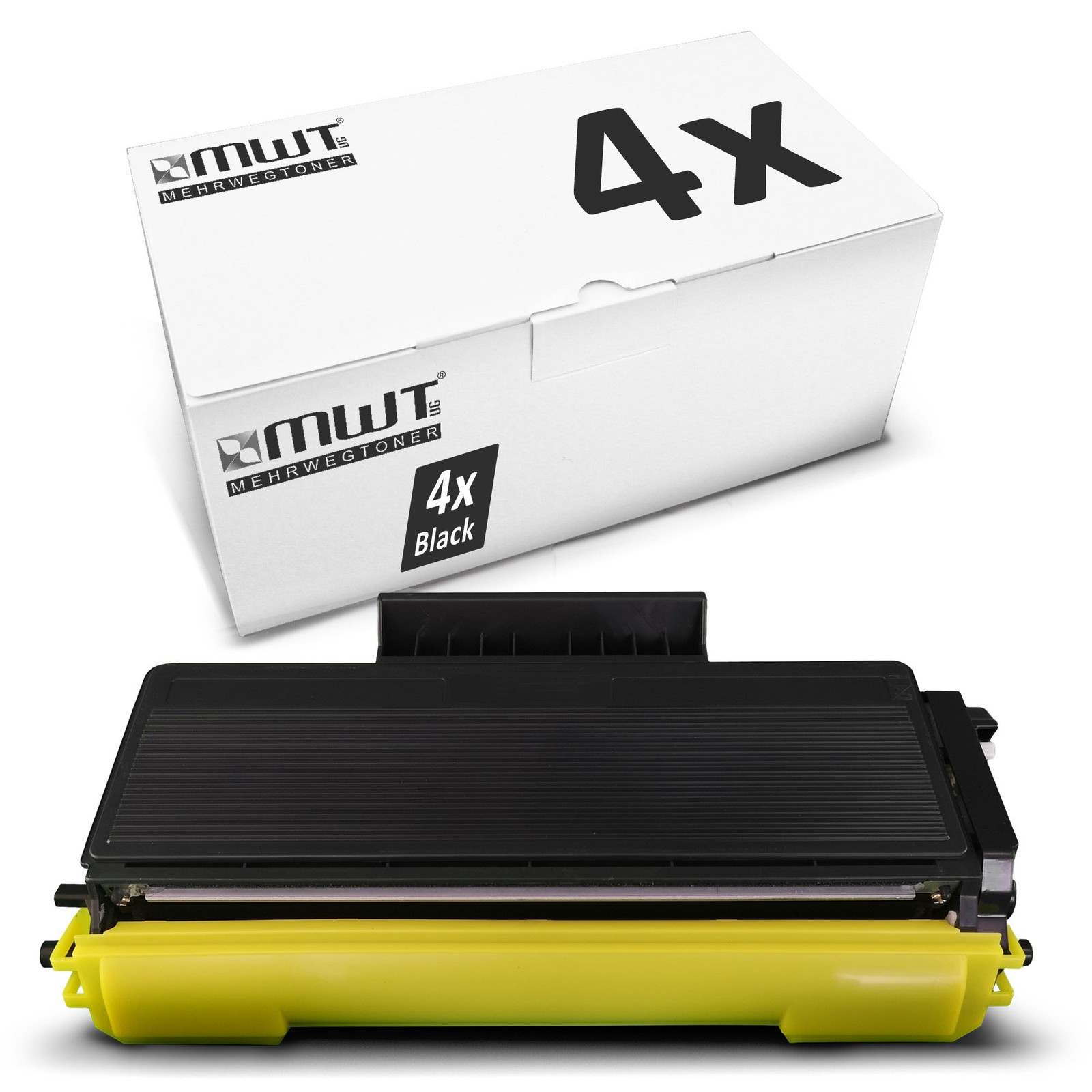 4x MWT XXL Compatible Black Laser Toner Cartridge For Brother HL-5250-DNLT