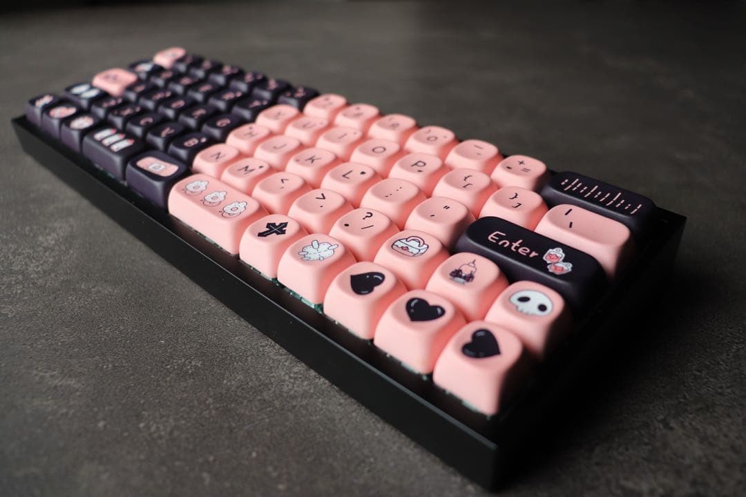 HM Xu Custom Mechanical Keyboard GATERON Magnetic Jade Pro Switches Tofu60 Redux
