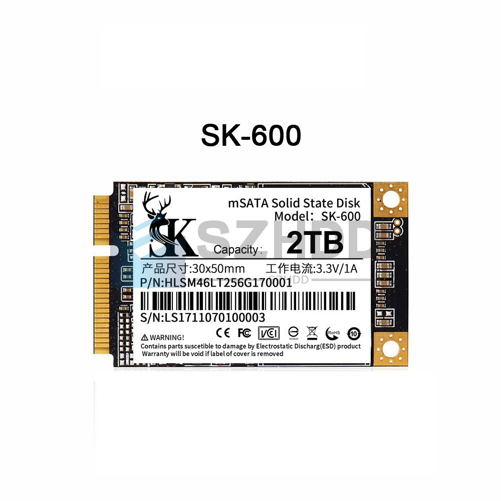 NEW 2TB Internal SSD mSATA For Intel Samsung Dell HP Lenovo Acer Laptop Mini PC