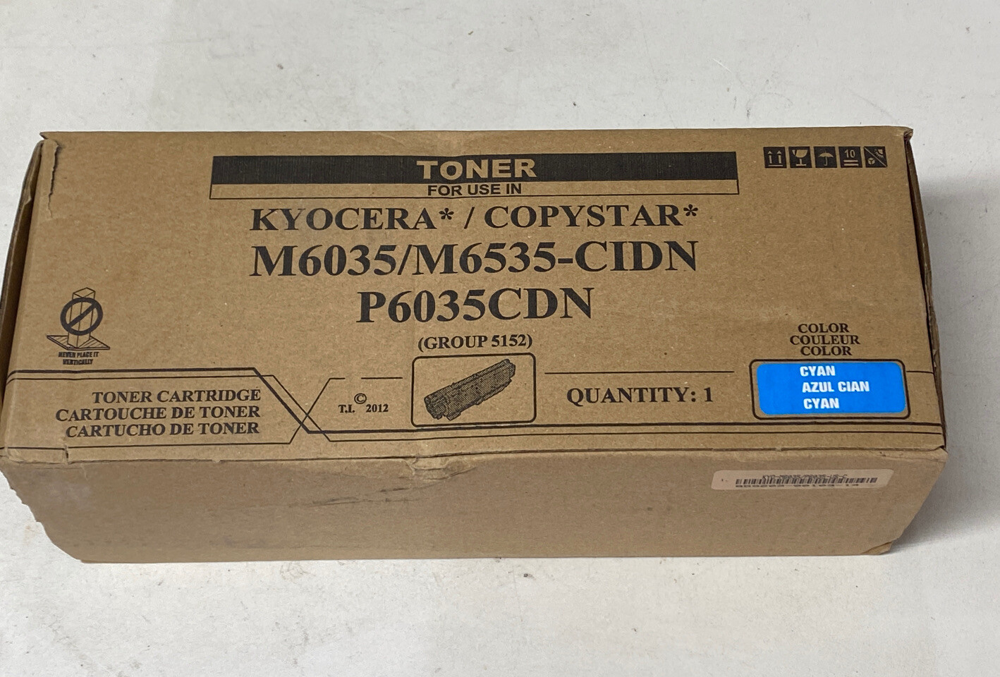 Kyocera/ Copystar Compatible Cyan Toner For M6035, M6535-CIDN, P6035CDN New