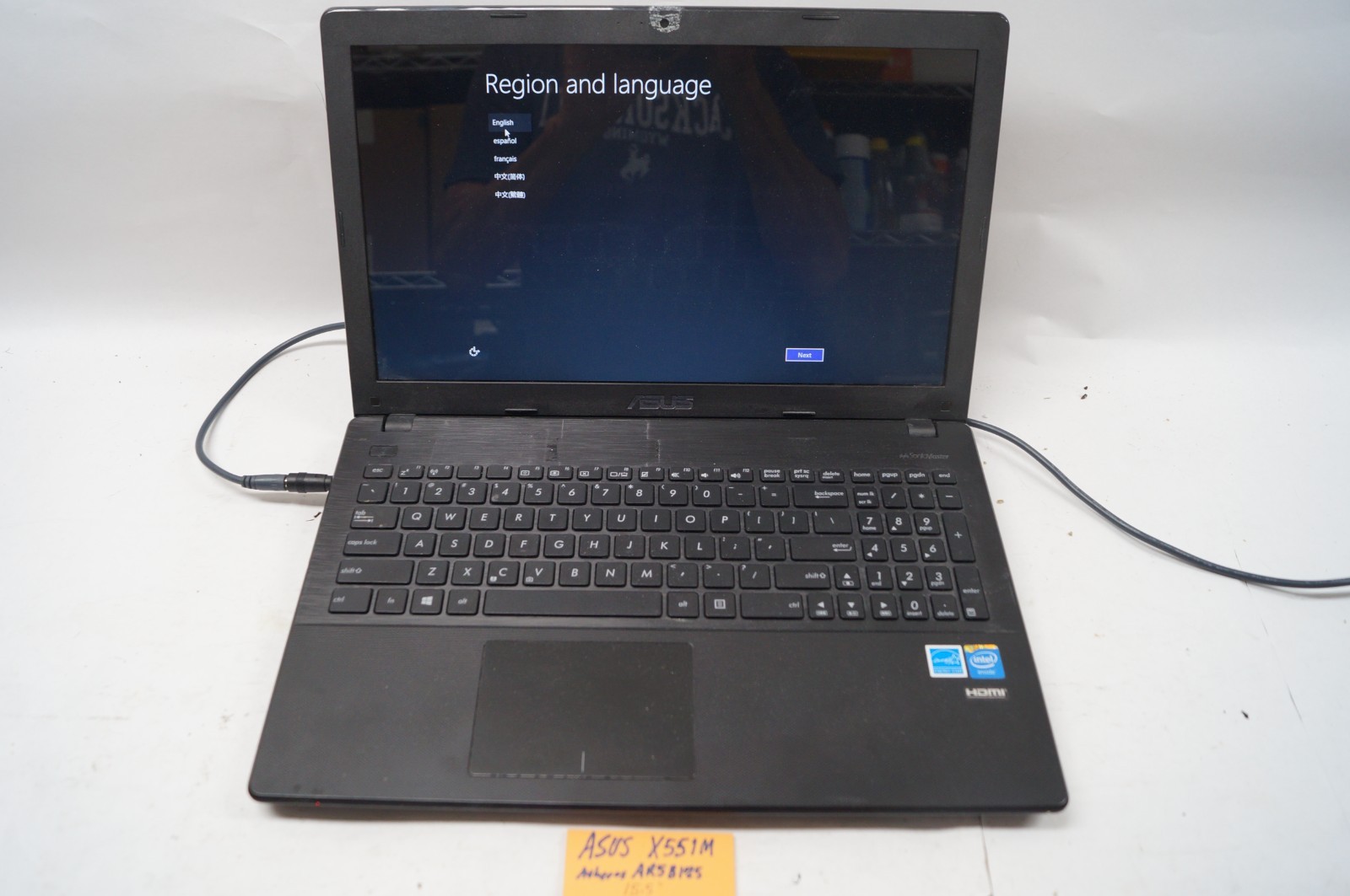ASUS X551M ATHEROS AR5B125 15.5" 2.16GHz 186GB HD 4G RAM WIN8.1 MSOff WORKS B153