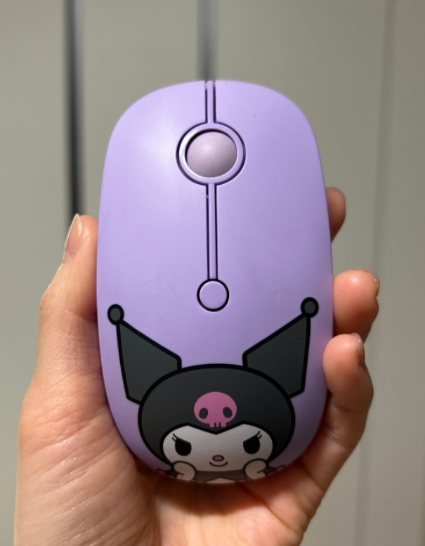 Kuromi low noise wireless mouse cute mouse desk interior