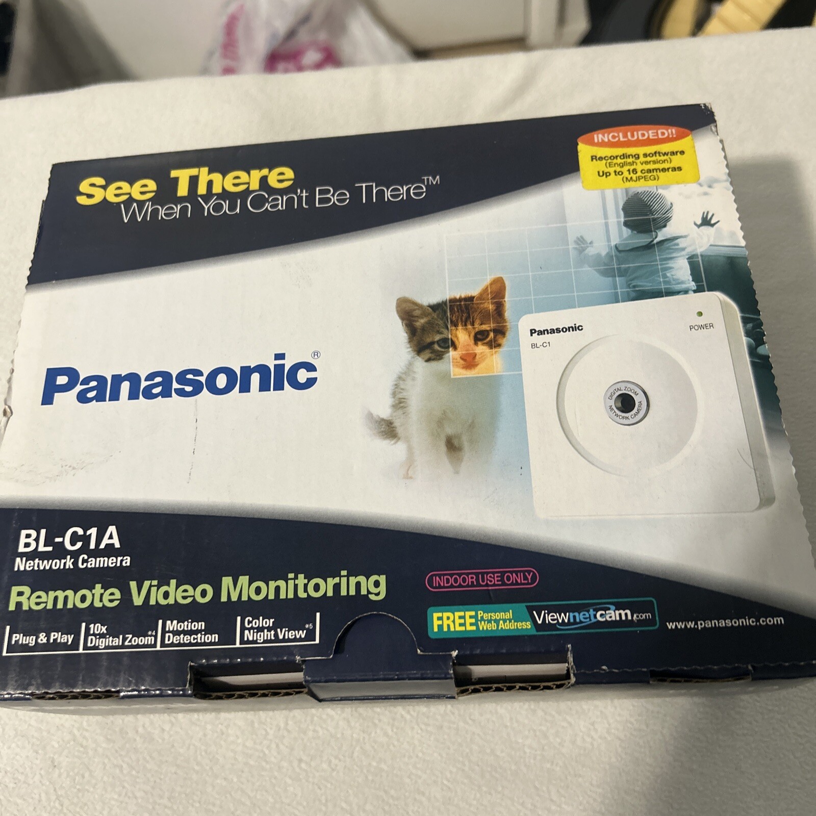 Panasonic BL-C1A WIRELESS Remote Video Monitoring Network Camera -