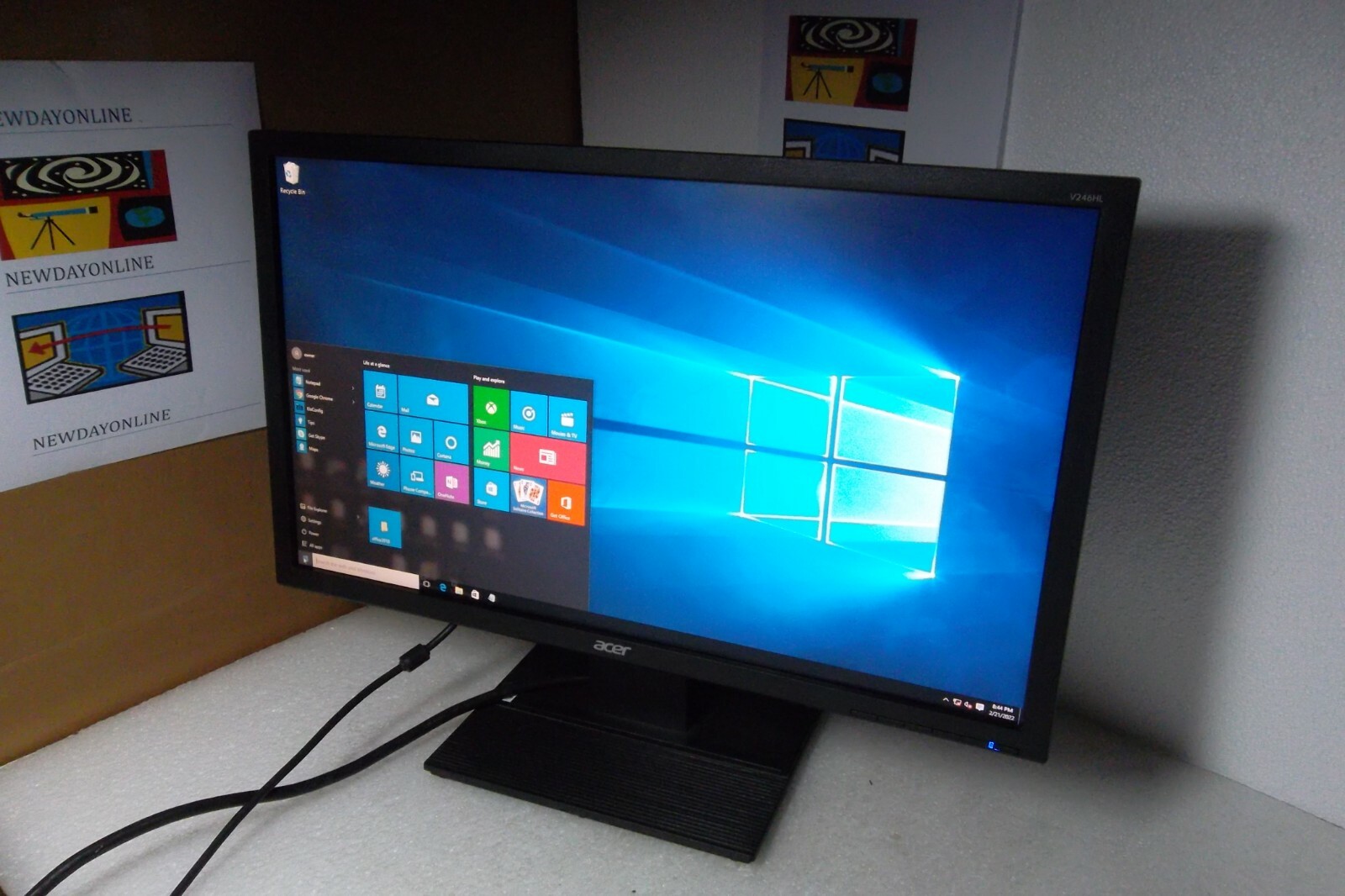 ACER V246HL 24" Widescreen LED Monitor Full HD 1080p w/VGA DVI UM.FV6AA.003