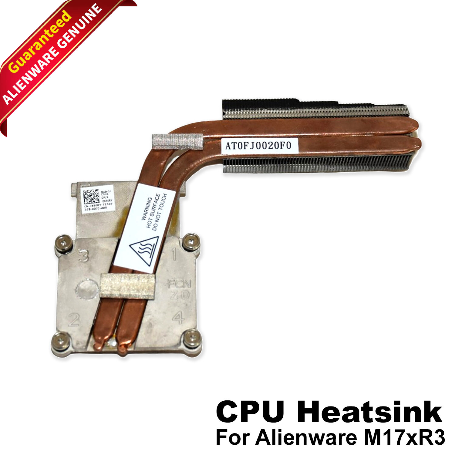 Lot of 2 Dell Alienware M17x r3 CPU Thermal Module Heatsink AT0FJ0020F0 650RY