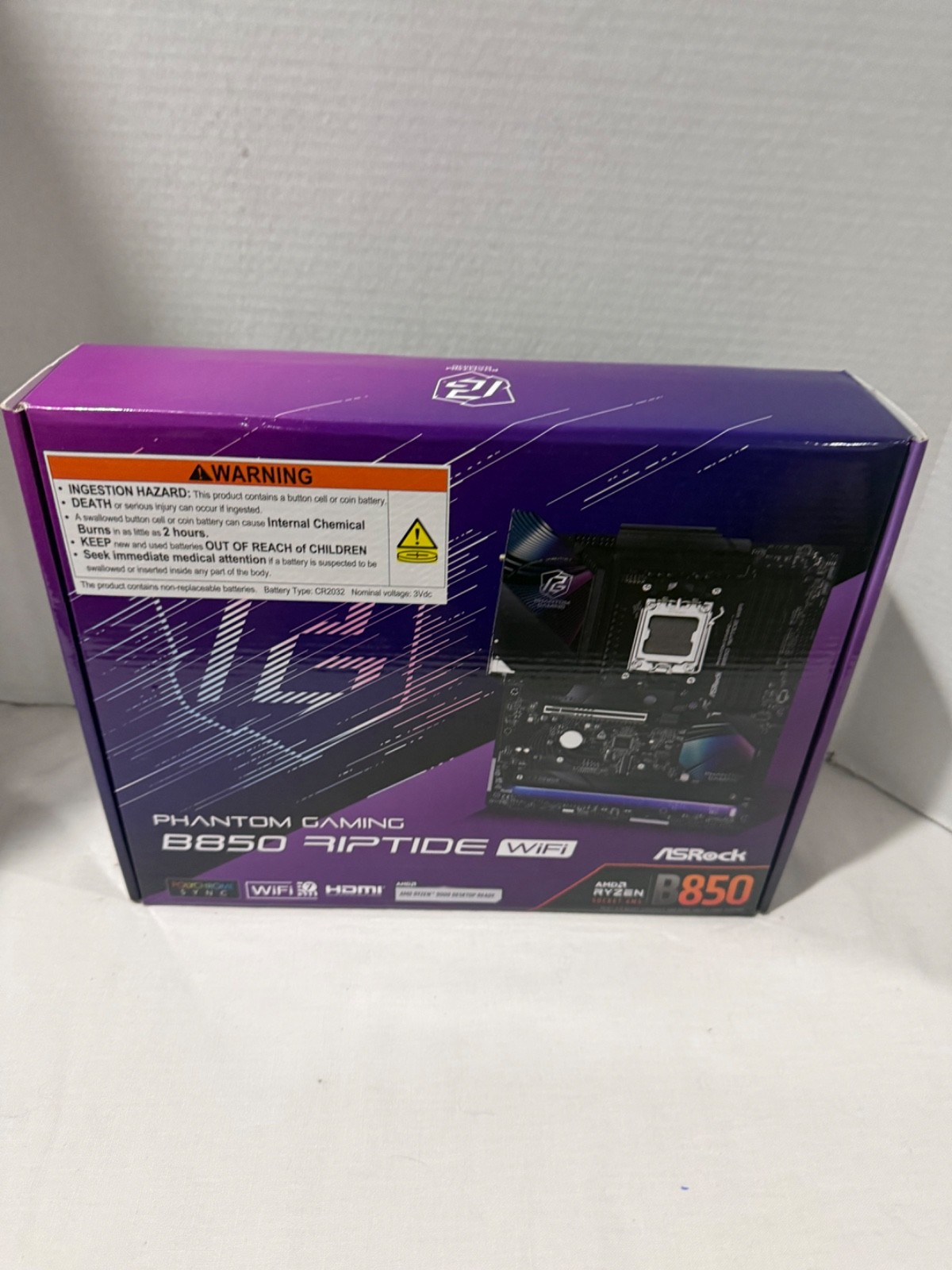 ASRock AMD B850 Phantom Gaming Riptide WiFi