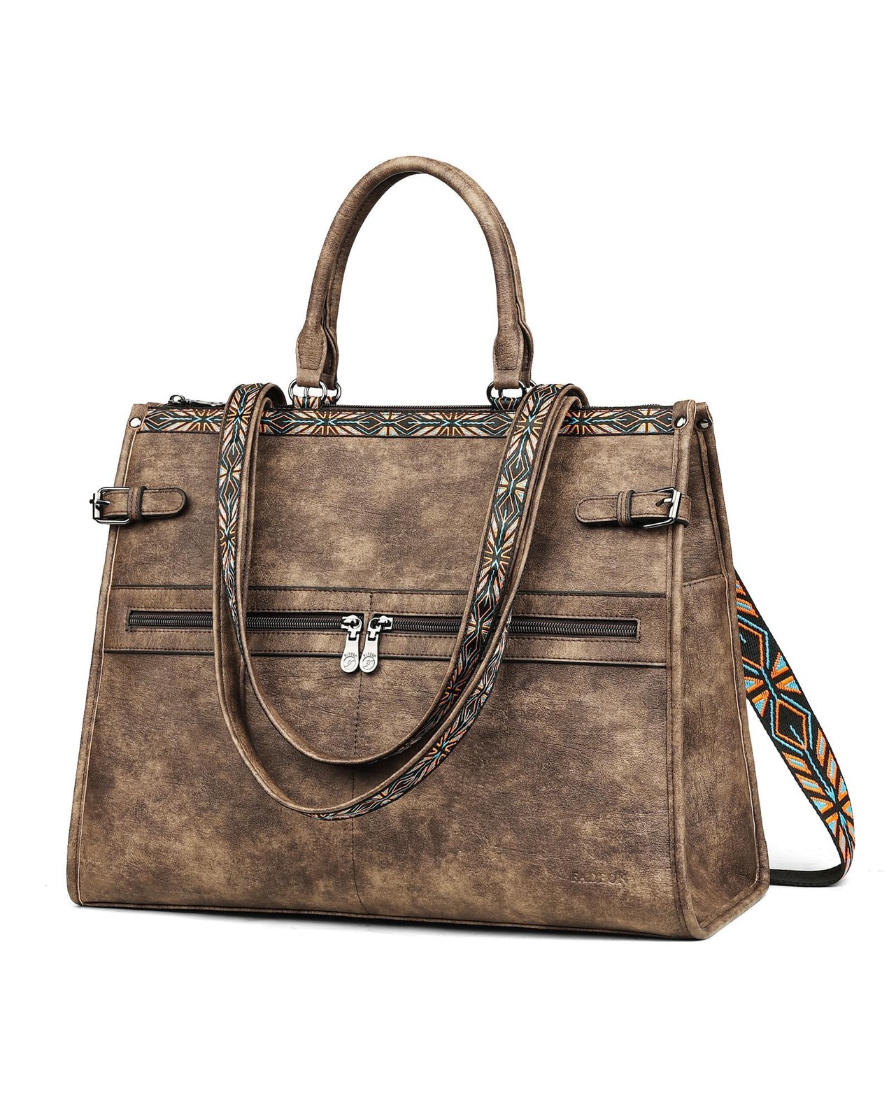 Laptop Bag for Women Designer PU Leather, 15.6inch