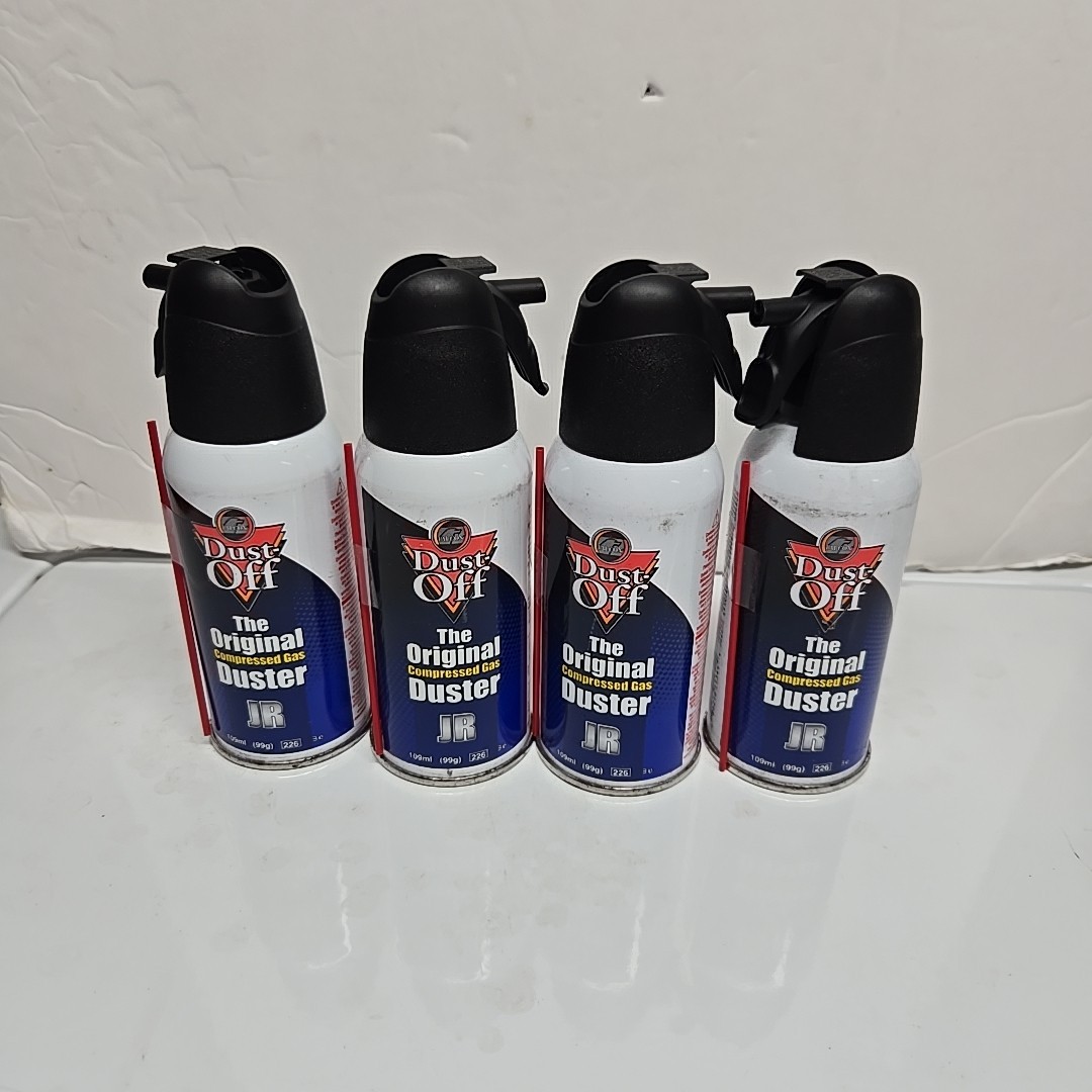 Dust Off 3.68 oz=109ml X4 Electronic Compressed Canned Air Duster pack of 4 