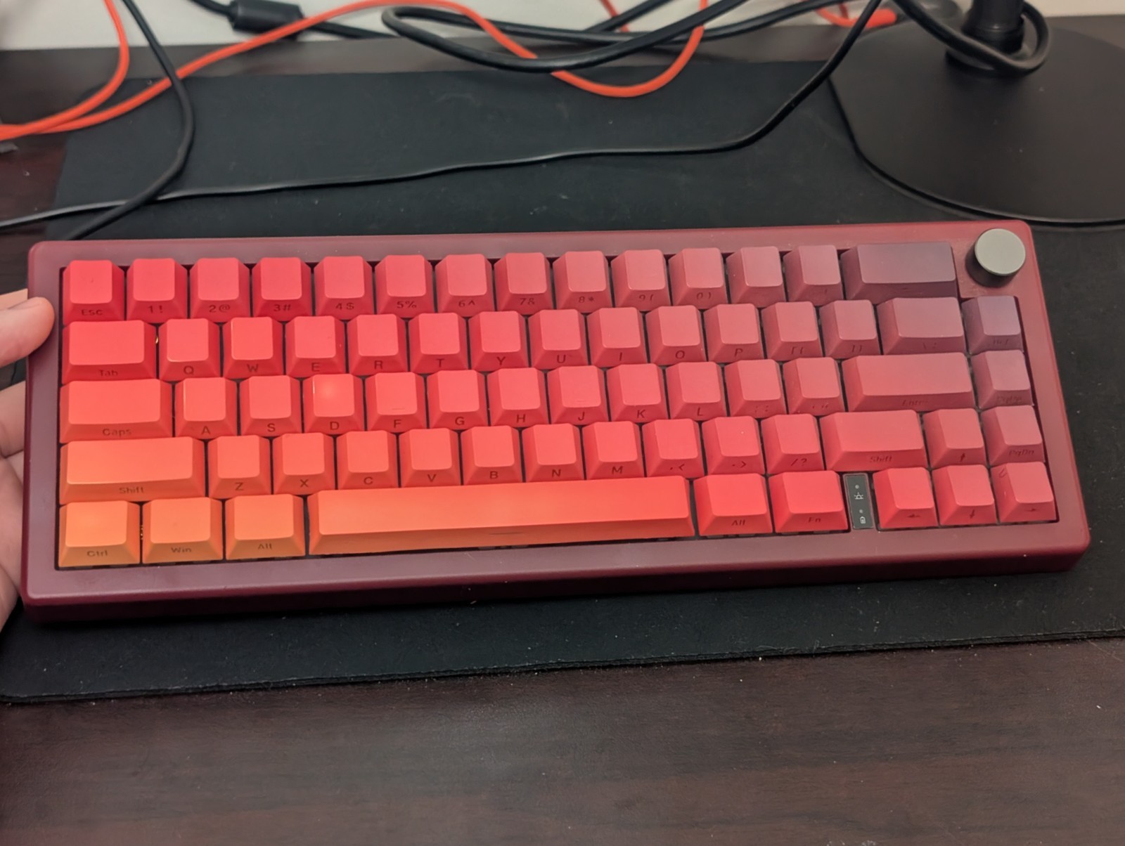 GMK67 65% Custom Mechanical Keyboard - Milky Yellow - Sunset Fade GoblinTechKeys
