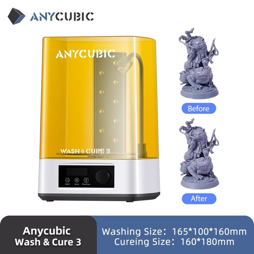 ANYCUBIC Wash & Cure 3 2-in-1 Station 4L UV Resin 3D Printer up to 7.3in