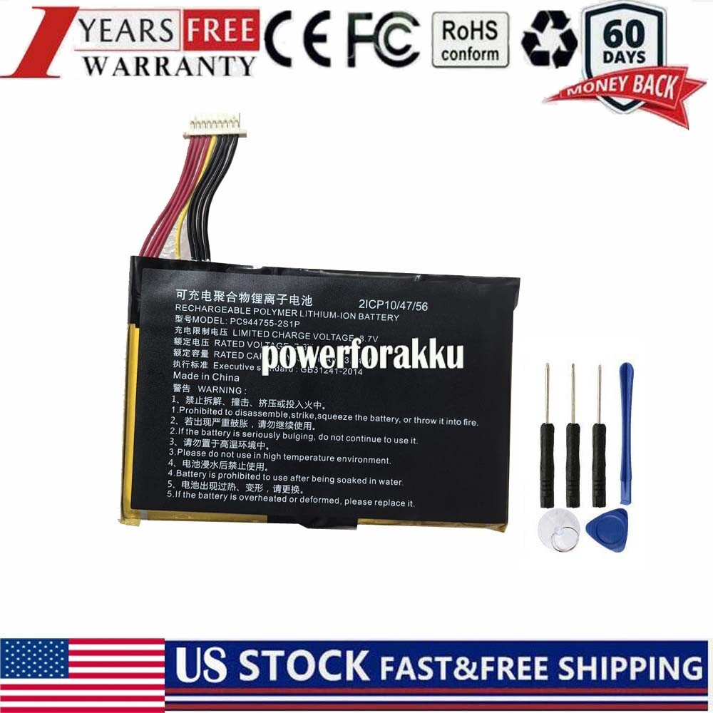 PC944755-2S PC944755-2S1P battery for TOPDON ArtiDiag800BT AD800BT