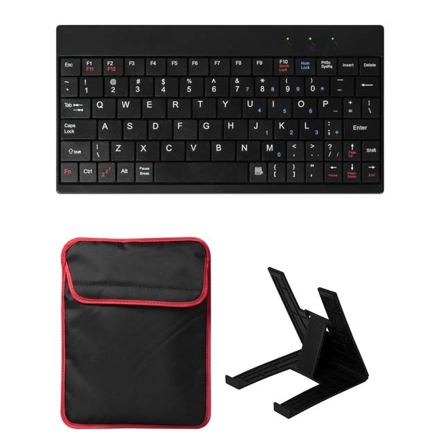 10'' inch Tablet Sleeve Bag Case With USB 2.0 Ultra Mini Keyboard & Tablet Stand