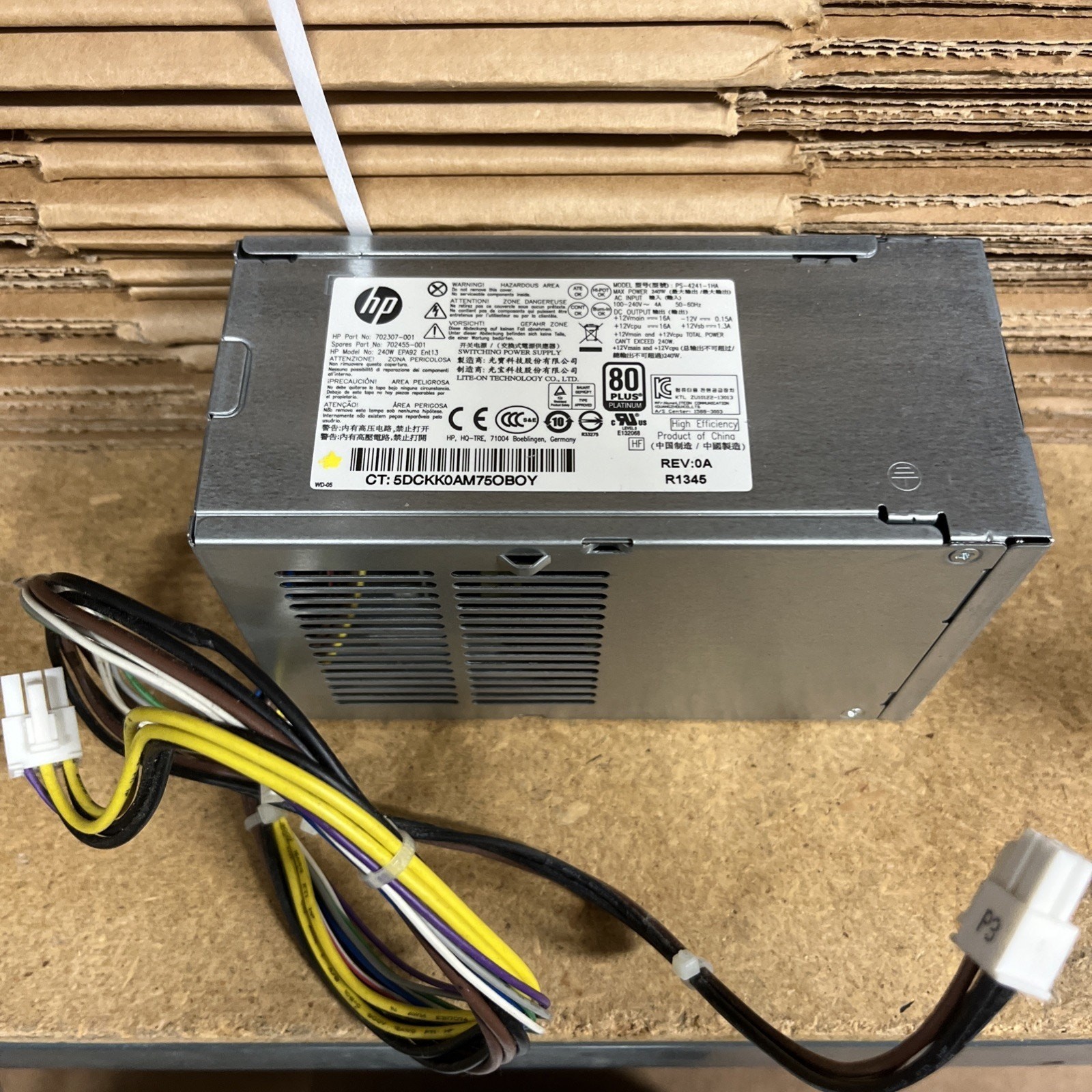 HP ProDesk 600 G1 SFF 6 Pin Desktop Power Supply 702307-001 240W EPA92 ENT13