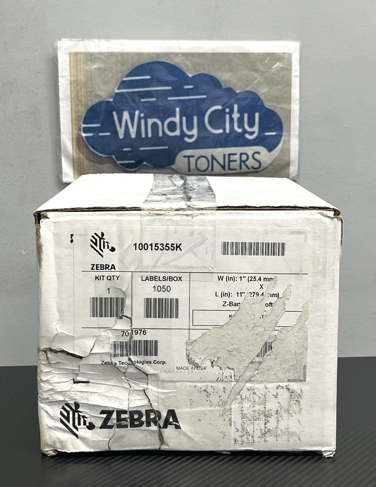 Zebra 10015355K - 1" x 11" Z-Band UltraSoft Wristband ZD510-HC/HC100 Damaged Box