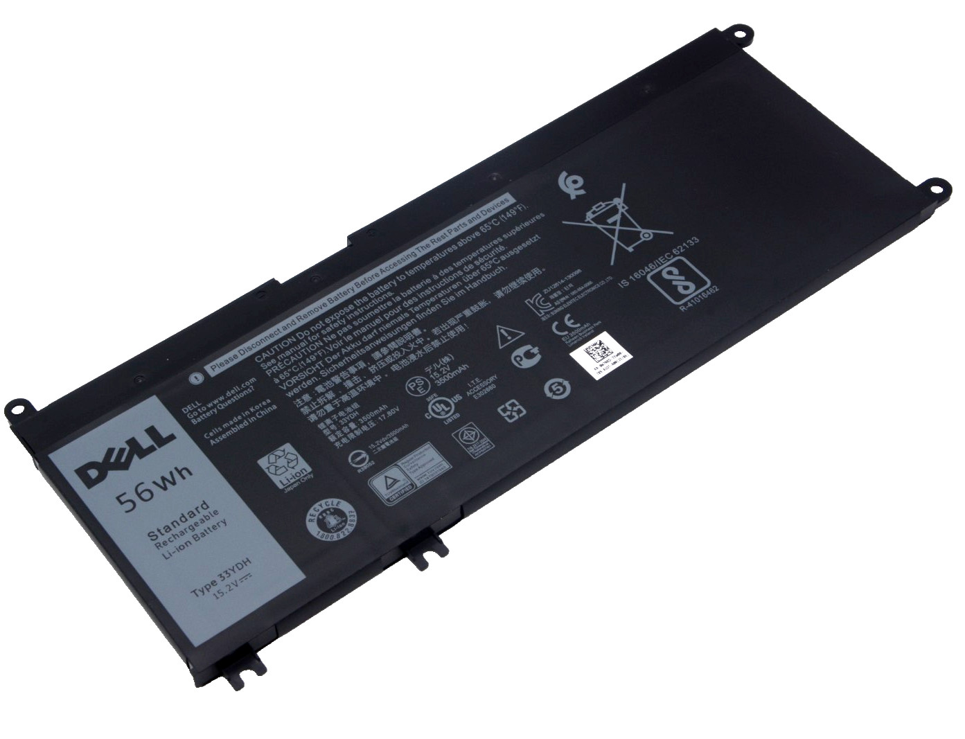 Original 33YDH Battery For Dell Latitude 3380 3400 3480 3490 3500 3580 3590 56Wh