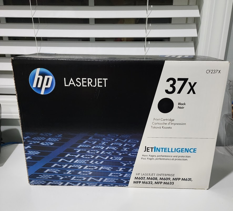 HP 37X Black High Yield Toner Cartridge, Prints Up to 25,000 Pages CF237X