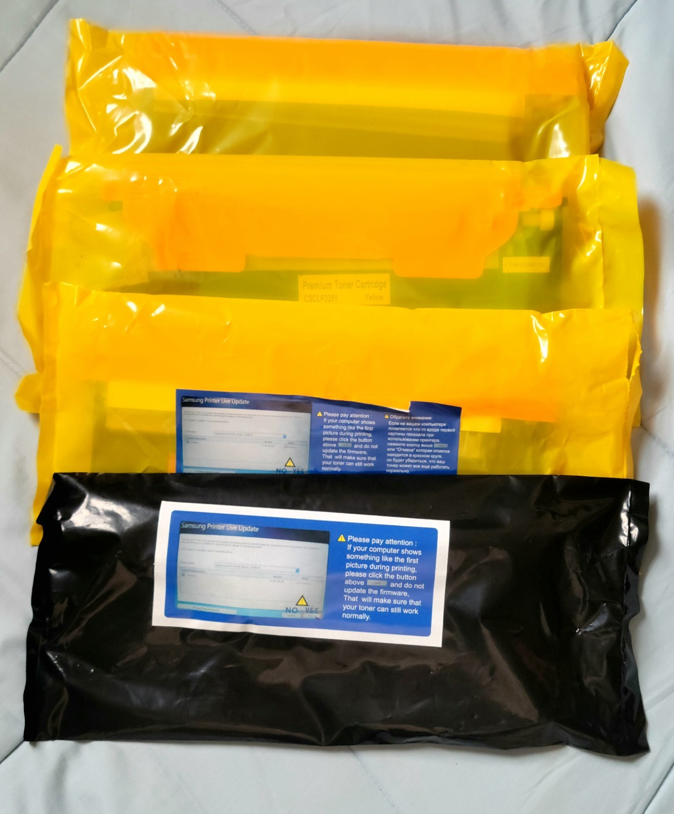 CLT-K407S CLT-C407S CLT-M407S CSC-LP325Y  For Samsung CLX, CLP Series Printer 4P