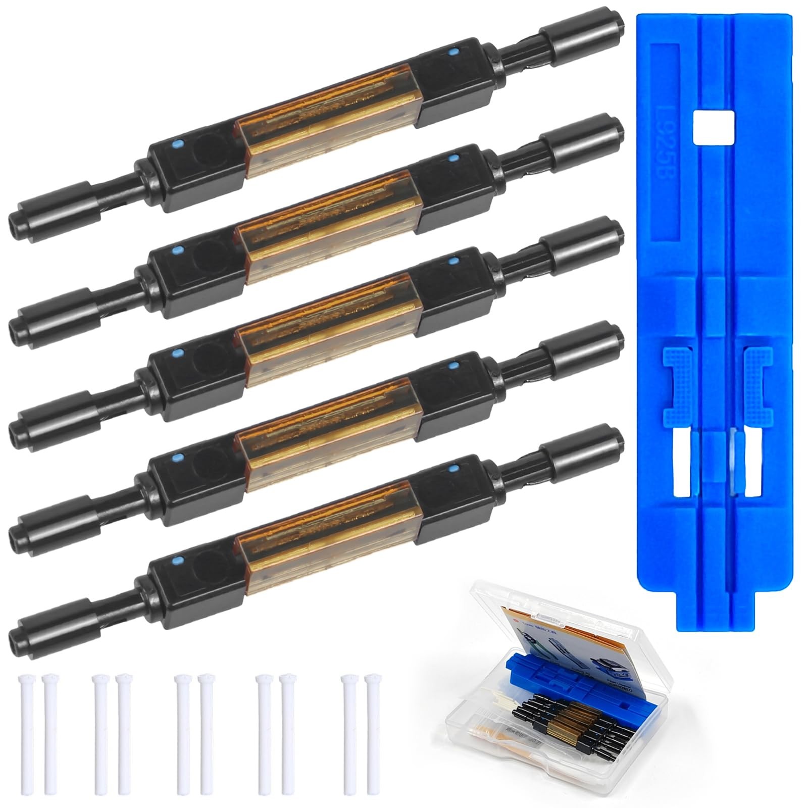 5-Pack Fiber Optic Quick Connector Optical Fiber Mechanical Splice for 0.25mm