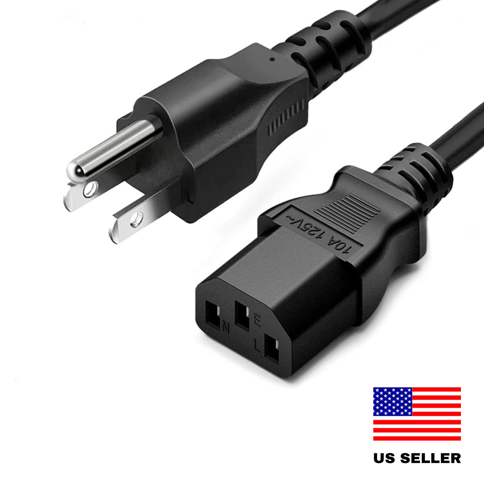 AC Power Cord Cable 3 Prong - 5 Feet -  - Brand New