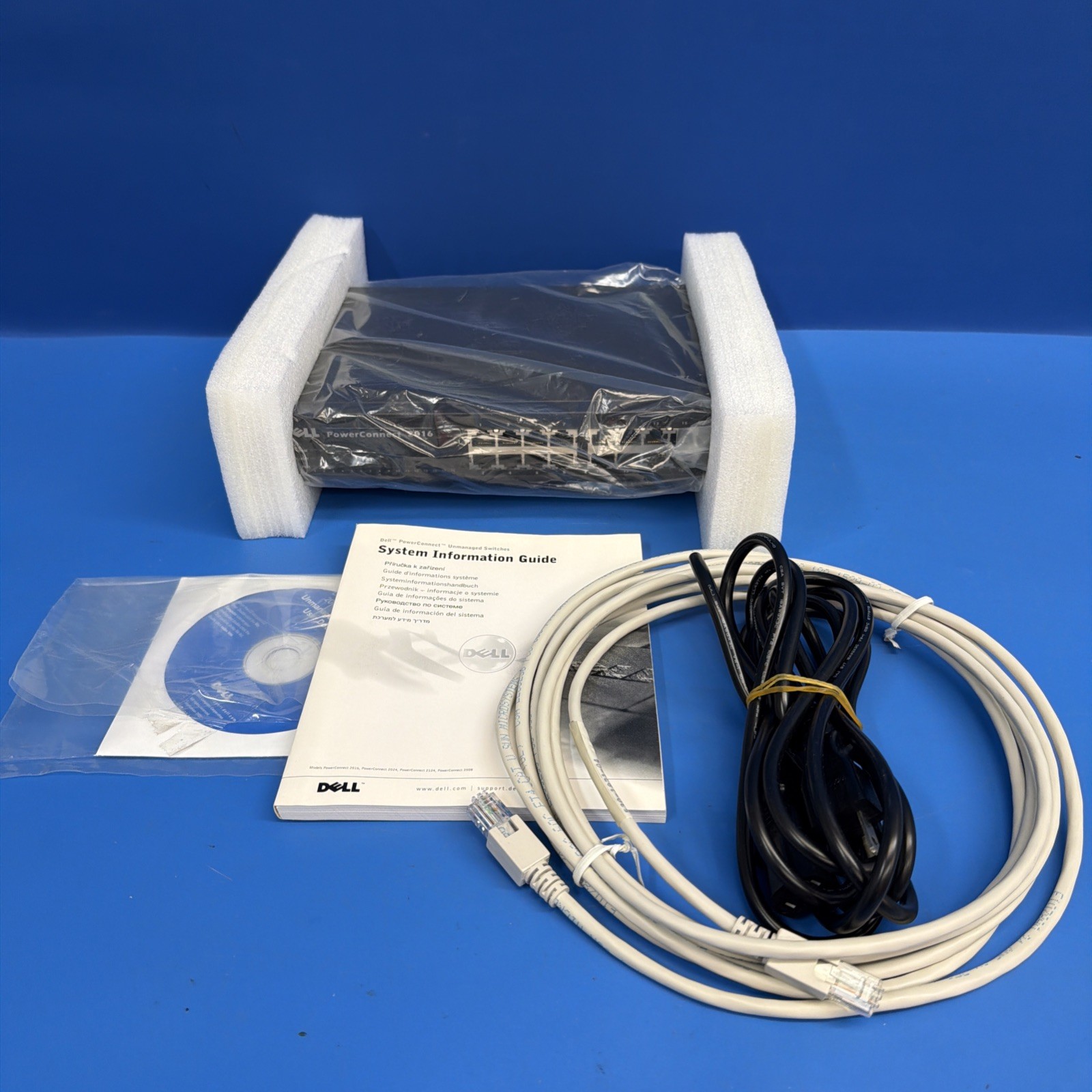 Dell PowerConnect 2016 16-Port 10/100 Fast Ethernet Switch w/ Original Box