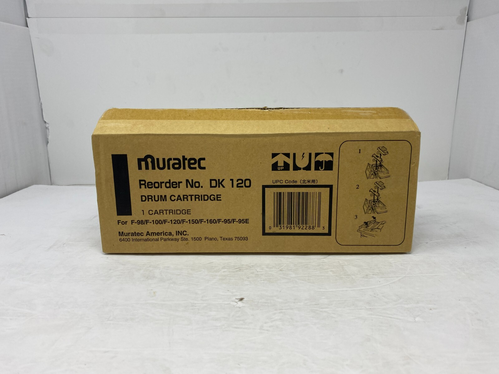 Genuine Muratec DK 120 / DK120 Drum Cartridge for F-98/100/120/150/160/95/95E