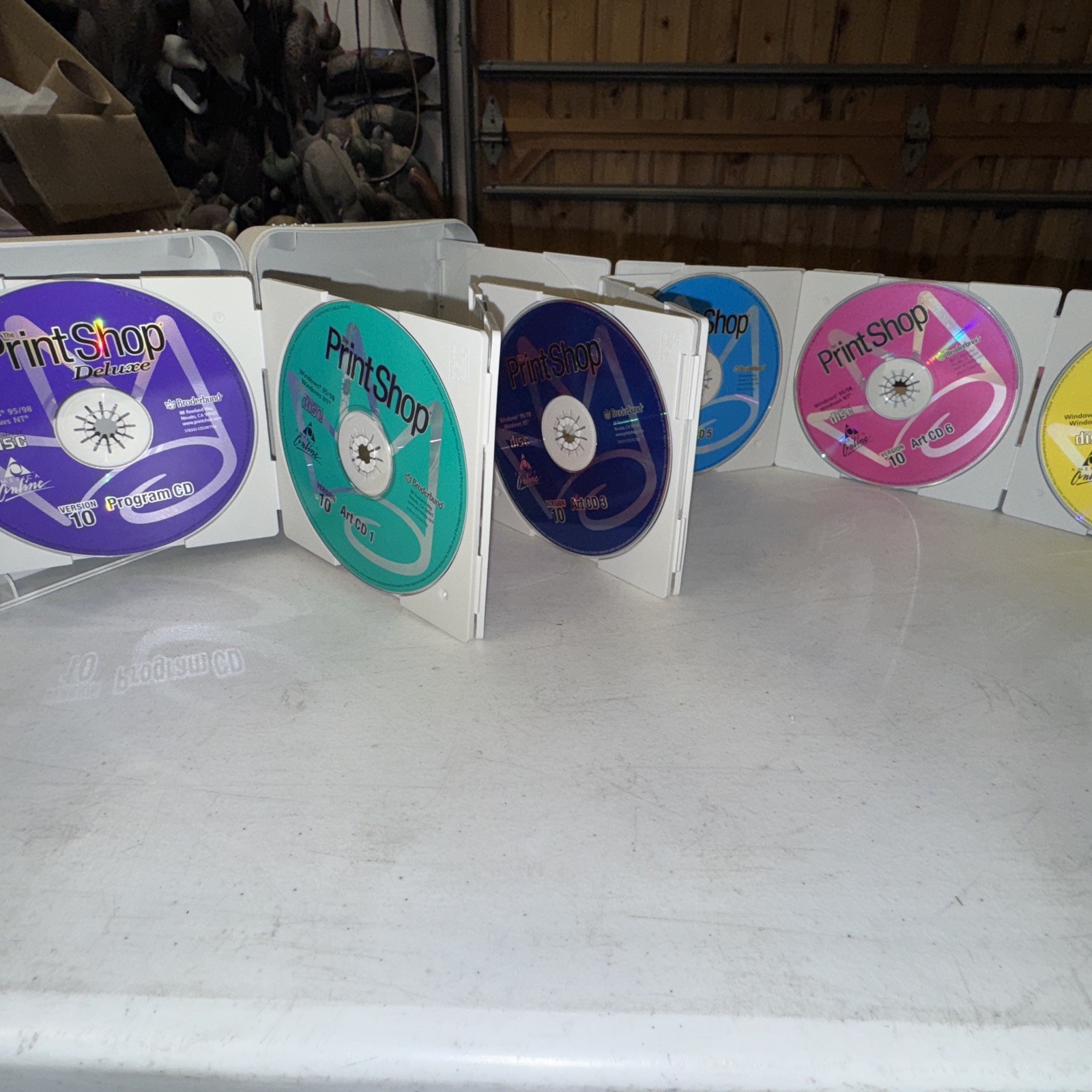 Print Shop Deluxe Version 10 COMPLETE 9 CD Set Windows 95 98 Broderbund