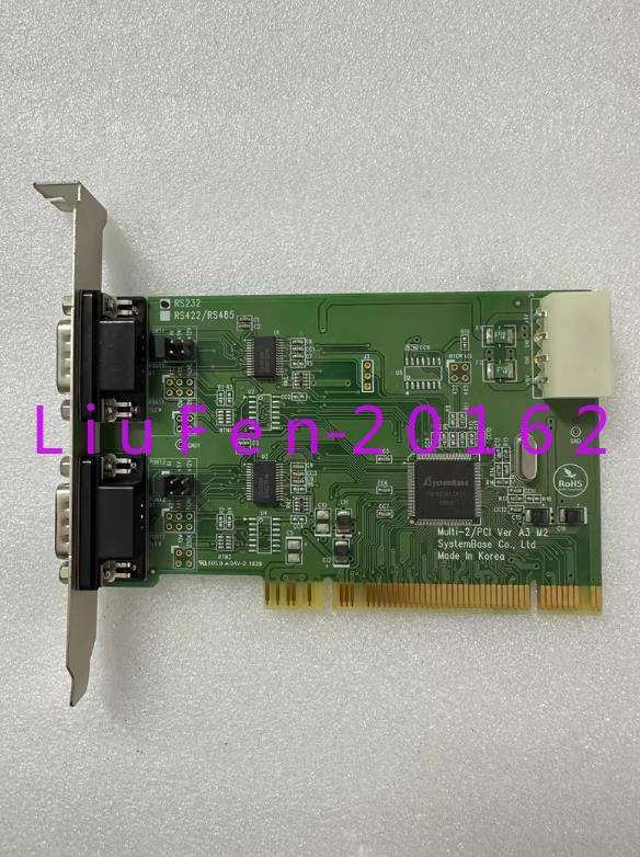 1pc used Multi-2/PCI serial port card