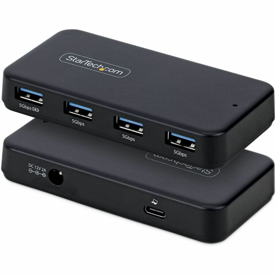 StarTech 4-Port USB-A Hub, 5Gbps, Self-Powered, 2-in-1 USB-C and USB-A Host