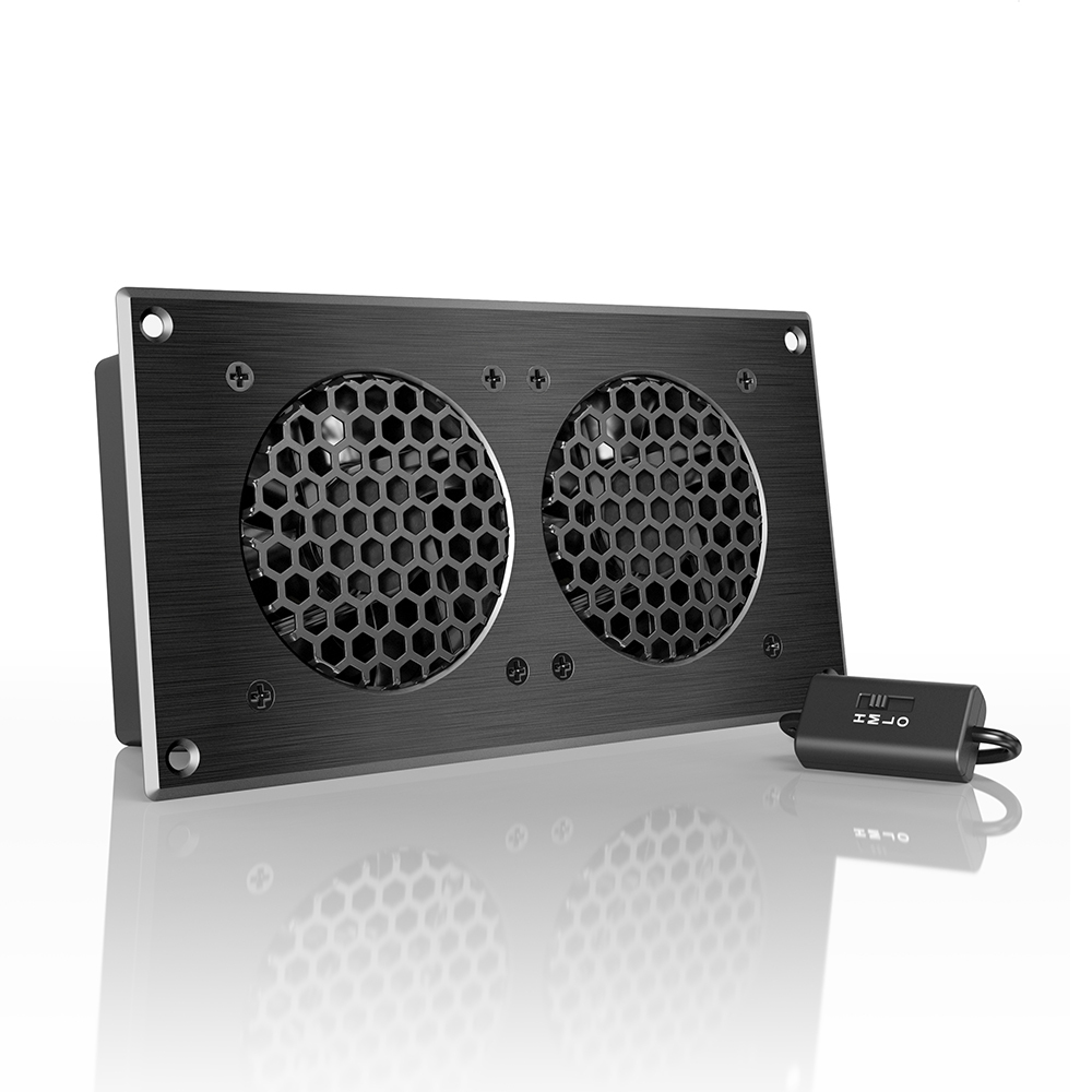 AIRPLATE S5, Quiet Cabinet Fan 8" for Home Theater AV Amplifier Media Cooling